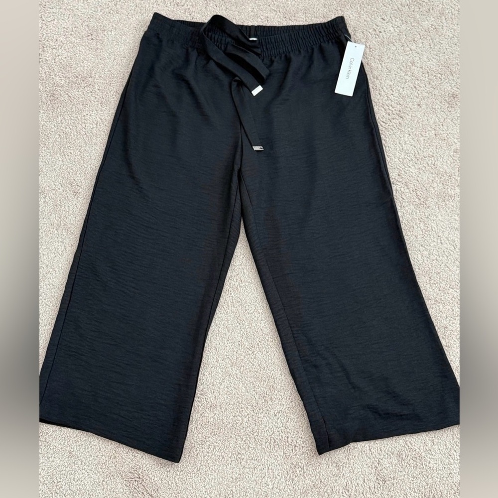 Nwt Womens Calvin Klein Pants Flare Black